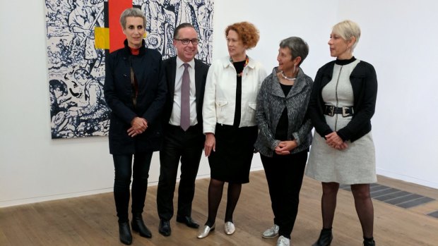 Qantas CEO Alan Joyce at Tate Modern in London launching the gallery's first Australian artwork, 