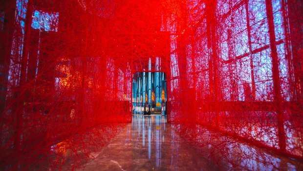 Japanese artist Chiharu Shiota's installation <i>The Home Within</i> is part of the 2016 Melbourne Festival.