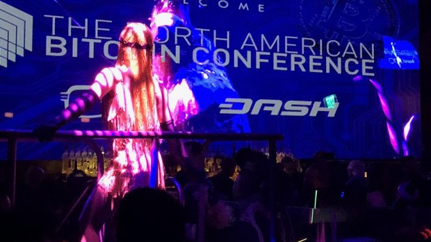 North American Bitcoin Conference’s networking party at E11even in Miami.
