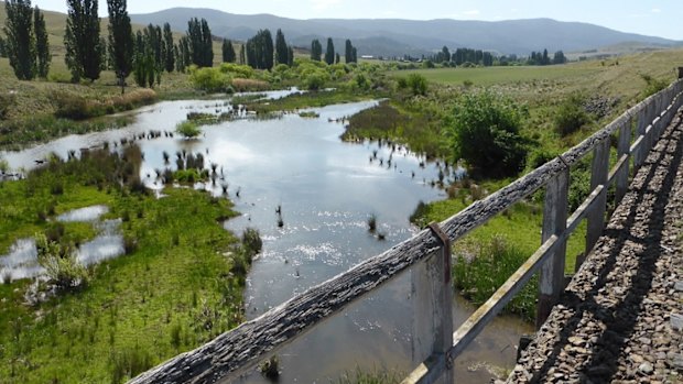 View from the Bredbo Railway Bridge.