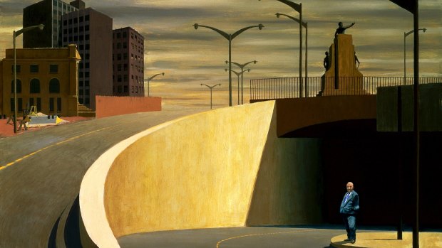 Jeffrey Smart's The Cahill Expressway (detail), 1962.

