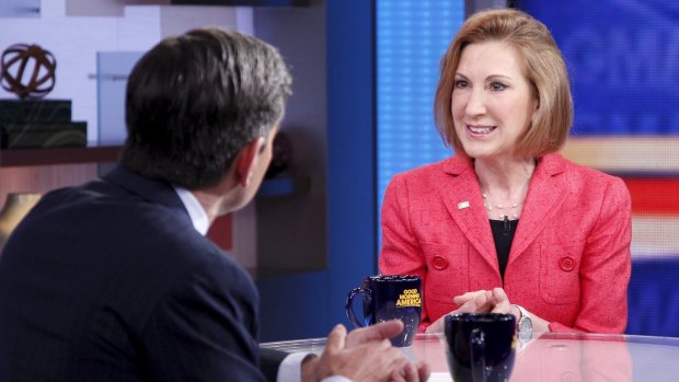 Fiorina announced she would contest the Republican nomination on <i>Good Morning America</i> on May 4.
