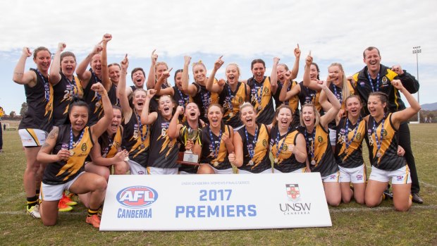 The Queanbeyan Tigers won the AFL Canberra women's grand final.