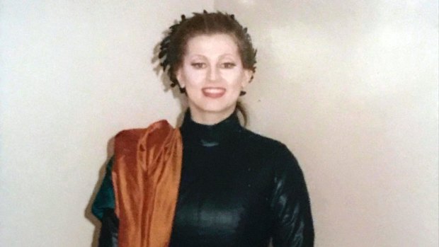 Paula Rasmussen dressed for her part in Les Troyens at the LA Opera in 1991.