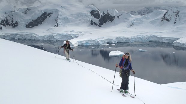 A once-in-a-lifetime experience: Skiing in Antarctica.