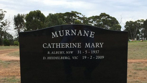 The Murnane family grave in Goroke cemetery.