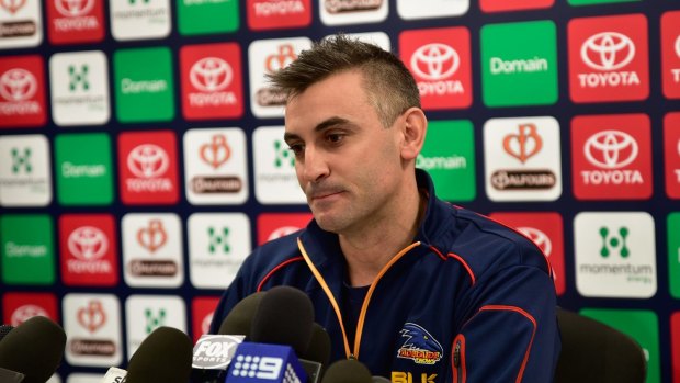 Adelaide Crows stand-in coach Scott Camporeale.