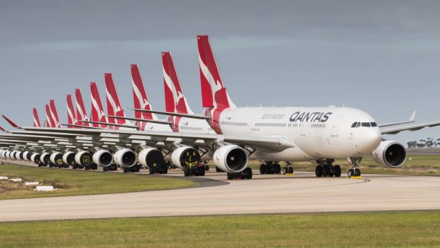 Qantas has reduced its number of flights to less than 40 per cent of pre-pandemic levels due to lockdowns and border closures.