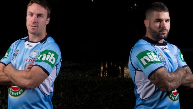 New Blues duo: James Maloney and Adam Reynolds in Coffs Harbour.