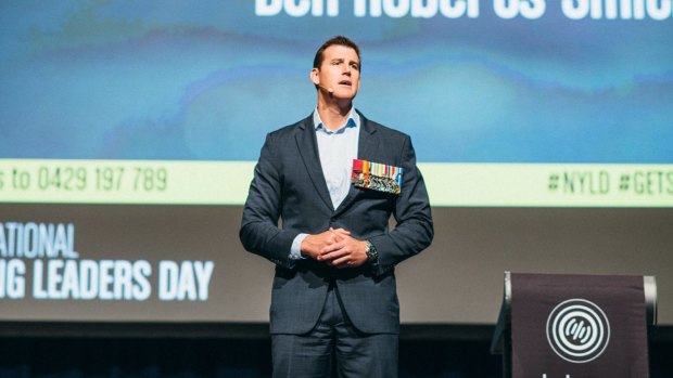 Victoria Cross winner Ben Roberts-Smith inspired students at the Young Leaders Day event.