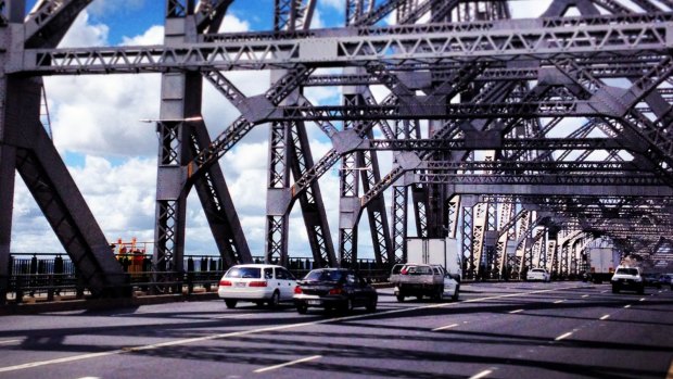 Two lanes were closed on the Story Bridge after a multi-vehicle crash.