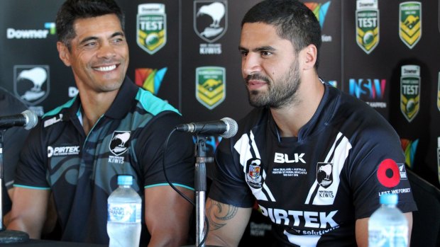 New challenge: Stephen Kearney with New Zealand skipper Jesse Bromwich in May.