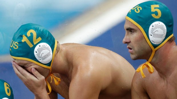 Australia's Tyler Martin, right, and Mitch Emery, in Rio.