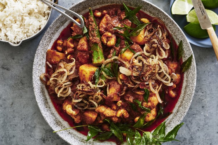 Karen Martini's massaman curry with cauliflower and cashews.