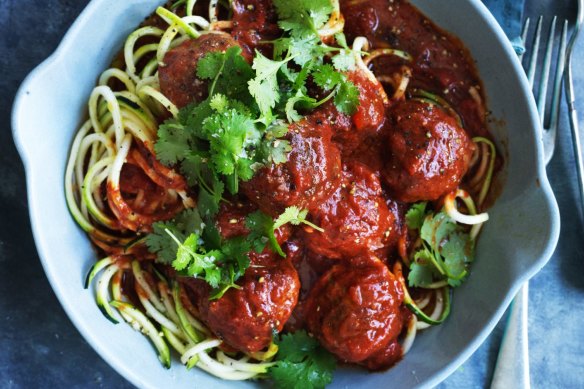 A new spin on spaghetti and meatballs.