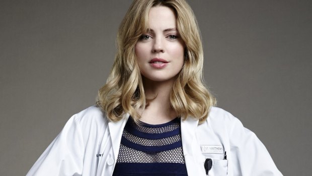 Melissa George as Dr. Alex Panttiere in Heartbeat.  