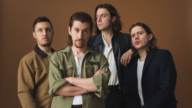 Matt Helders (left), Alex Turner, Nick O'Malley and Jamie Cook form Arctic Monkeys.