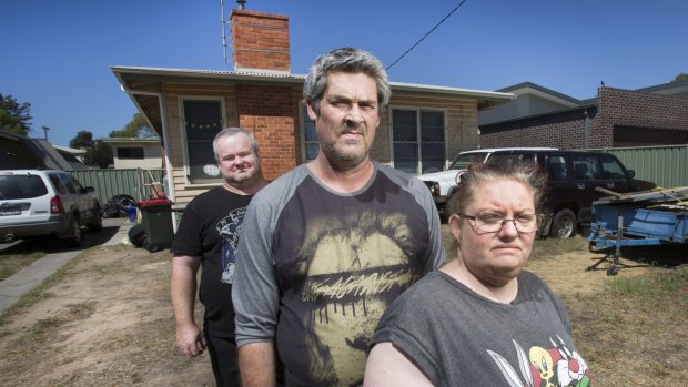 Peter Arthur, Ronald Lyons and Christine Lyons, who were living with Samantha  Kelly in the Bendigo suburb of Kangaroo Flat.