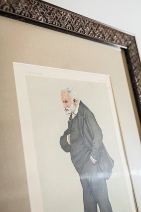 The portrait of Victor Hugo is titled A French Poet, and was given to Paladino by Sir Cameron Mackintosh during her time playing Fantine in the West End production of Les Miserables. It hangs in her music room.