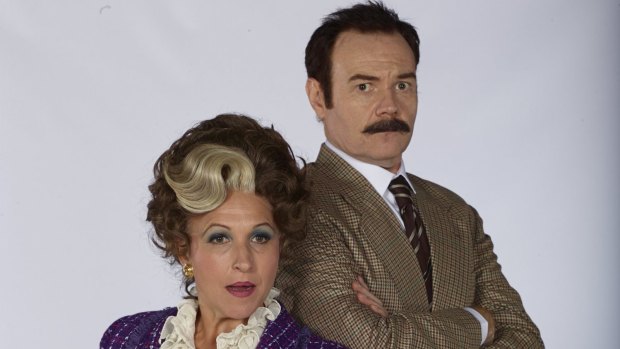 Blazey Best and Stephen Hall prepare to take on the roles of Sybil and Basil Fawlty.