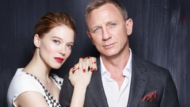 Lea Seydoux and Daniel Craig, pictured for Spectre.