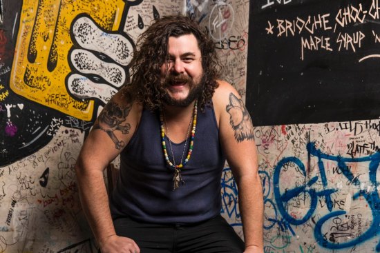 Ministry of the burger: Mary's owner Jake Smyth in Newtown.