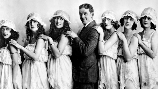 Jim Gerald with the Gay Girls Chorus, circa 1925.