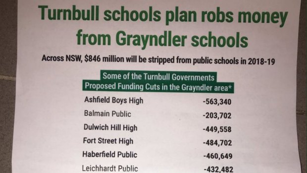 The leaflet that Greens say Senator Lee Rhiannon sent to NSW constituents.