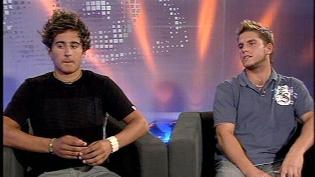 Two Big Brother contestants who ''turkey slapped'' a female contestant. The incident was streamed live on Big Brother Uncut in July 2006. 