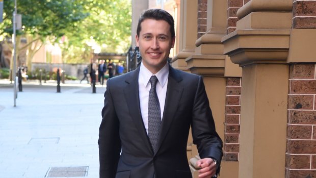 Tom Waterhouse enters the NSW Supreme Court where he is giving evidence in the Anthony Sigalla trial.