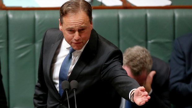 Environment Minister Greg Hunt during question time this week.
