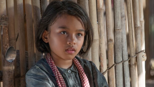 Sareum Srey Moch in a scene from First They Killed My Father: A Daughter of Cambodia Remembers.