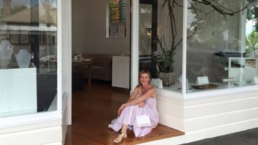 Hayley Birtles-Eades, founder of Love Lockets, outside her shop in Paddington, Sydney.