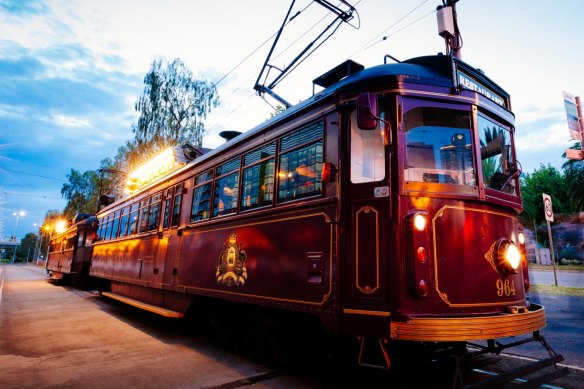 Meals on wheels: the Colonial Tramcar Restaurant.