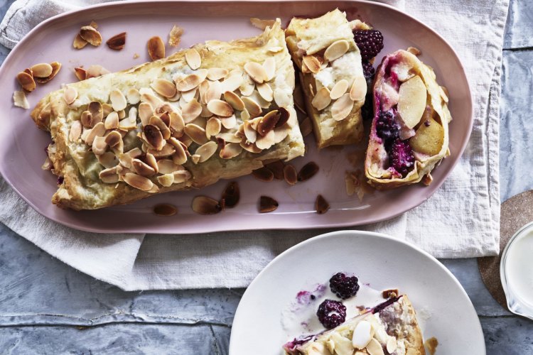  Apple, Blackberry and Bayleaf Strudel