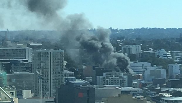 The fire in West Perth. 