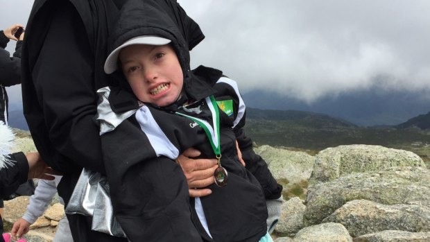Scullin 12-year-old Lily Sharrock climbed Mount Kosciuszko fundraising for the Cerebral Palsy Alliance.