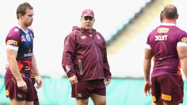 Mal Meninga watches on during Queensland Maroons training.