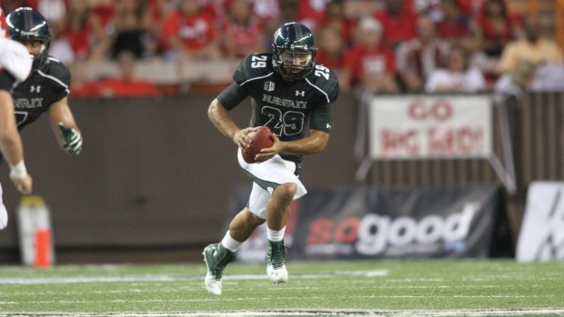 Hawaii link: Scott Harding playing for the University of Hawaii.