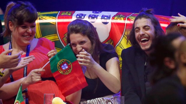 Singer Salvador Sobral (right), representing Portugal, has won the 62nd Eurovision Song Contest.