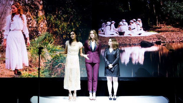Reimagining: Cast members from the new version of Picnic at Hanging Rock at the Foxtel launch.