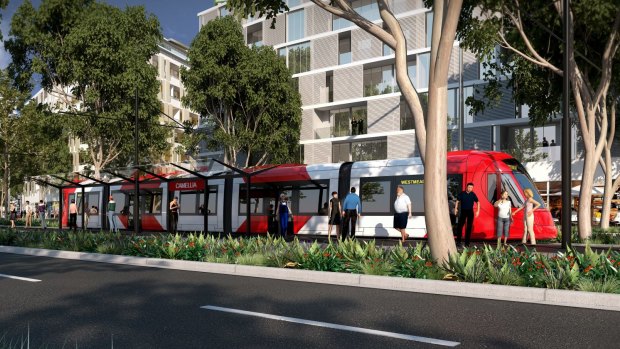 The Baird government gave the green light to a corridor for a 22-kilometre light rail line last year.