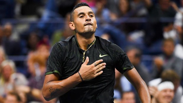 Not holding back: Nick Kyrgios.