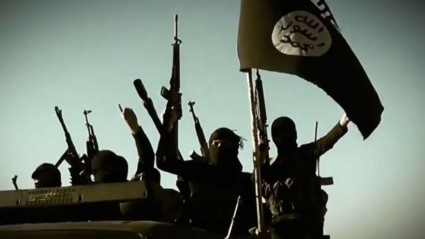 Islamic State fighters in Iraq, in a video released by the militants.