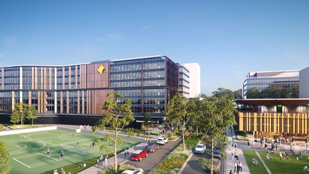 An artist's impression of the new Commonwealth Bank building at the Australian Technology Park, where Centuria has an interest. 