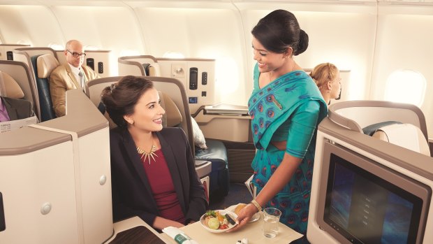 Gracious service in business class aboard the new SriLankan Airlines A330-300.