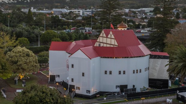 The Pop-Up Globe, seen during its successful run in Auckland, is coming to Melbourne in September.