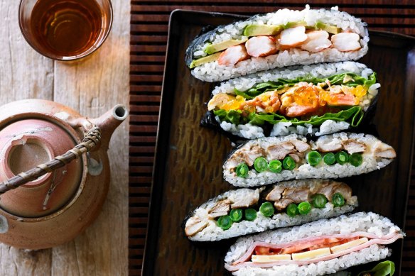 Sushi sandwiches from Adam Liaw's cookbook The Zen Kitchen.