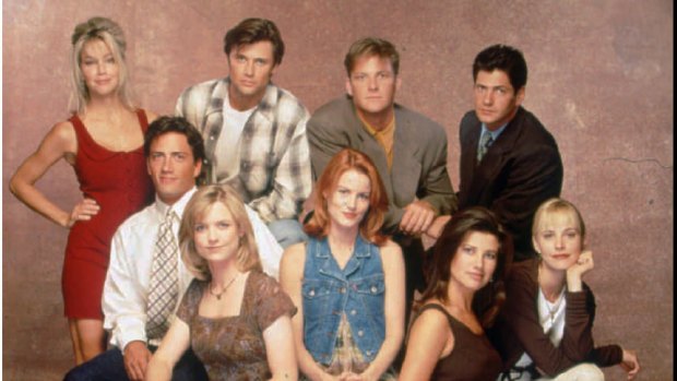 The cast of Melrose Place.