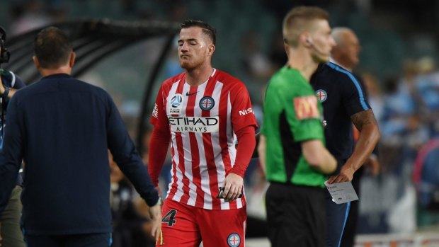 Melbourne City star Ross McCormack left the field last week with what appeared to be a serious knee injury.
